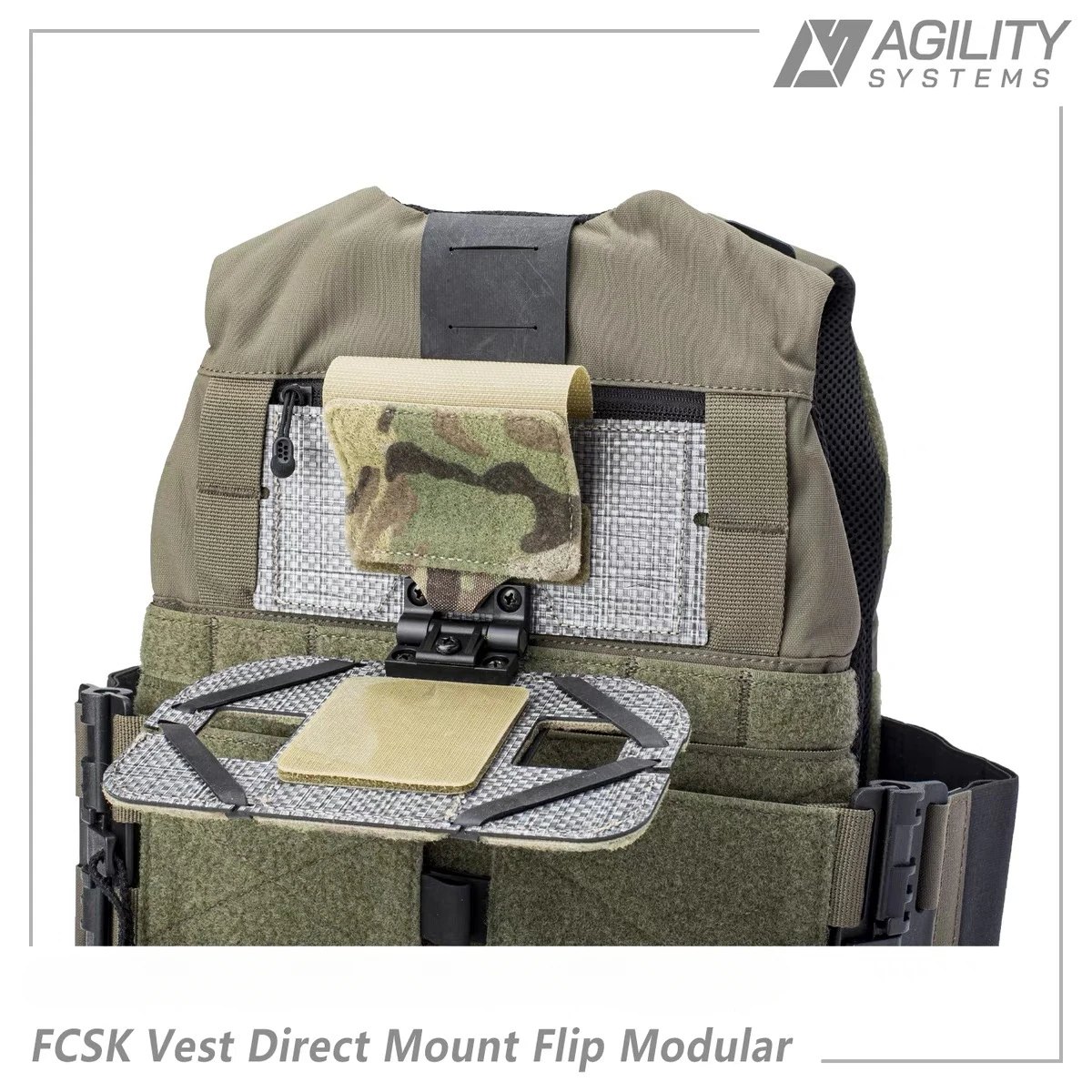 AS Smart System FCSK FCPC Tank Top Panel abatible para teléfono Soporte de instalación directa MC Camuflaje