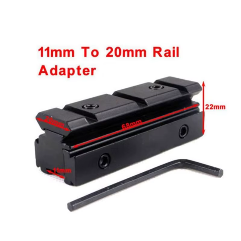 Adaptador instalado en el arma