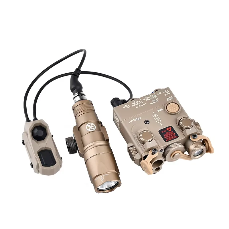 WADSN Airsoft DBAL A2 rojo verde azul punto láser táctico Surefir M600C M300A potente linterna AXON caza interruptor de Control Dual - imagen 5