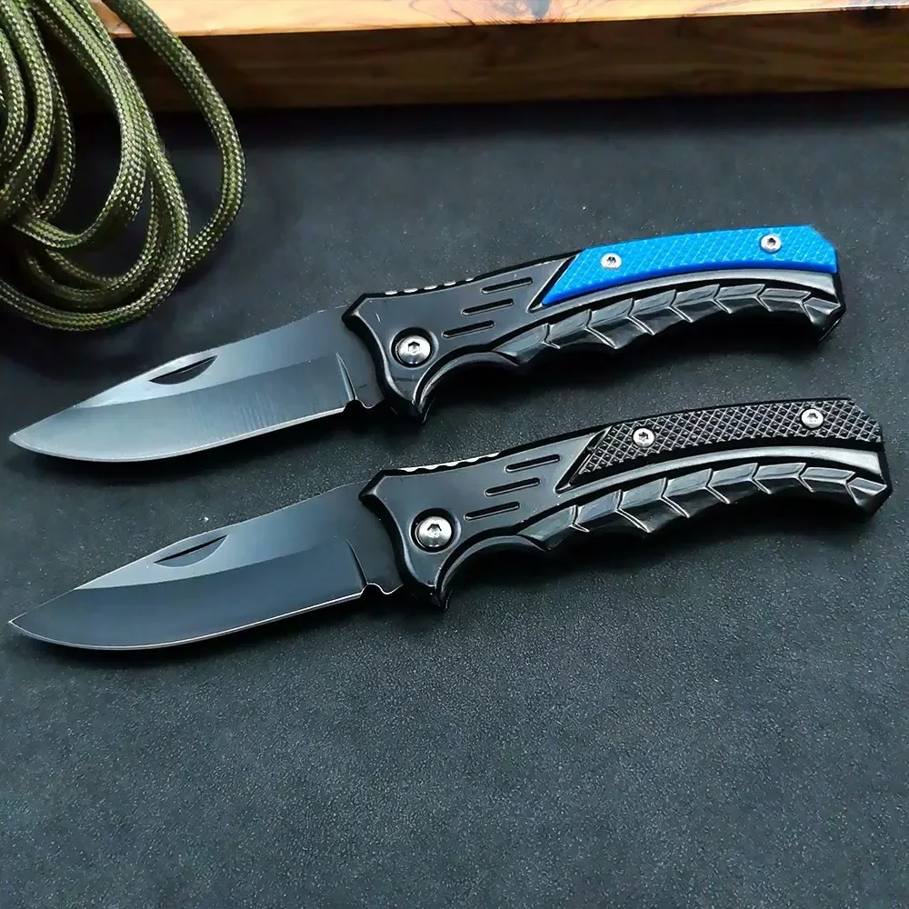 Cuchillo plegable acero inoxidable mango PP para pesca y camping - imagen 4