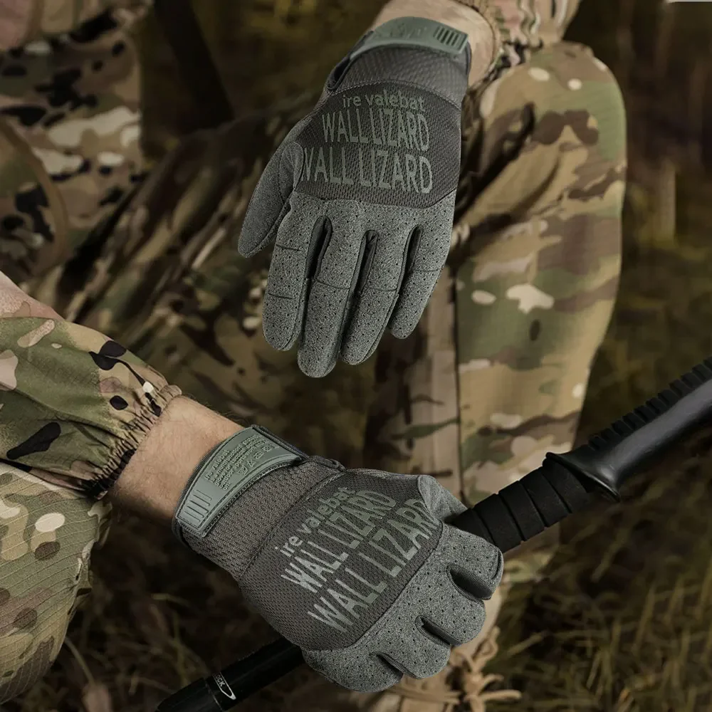 Guantes tácticos de pantalla táctil para hombre, manoplas antideslizantes transpirables para deportes al aire libre, ejército, caza, senderismo, combate, tiro, ciclismo - imagen 2