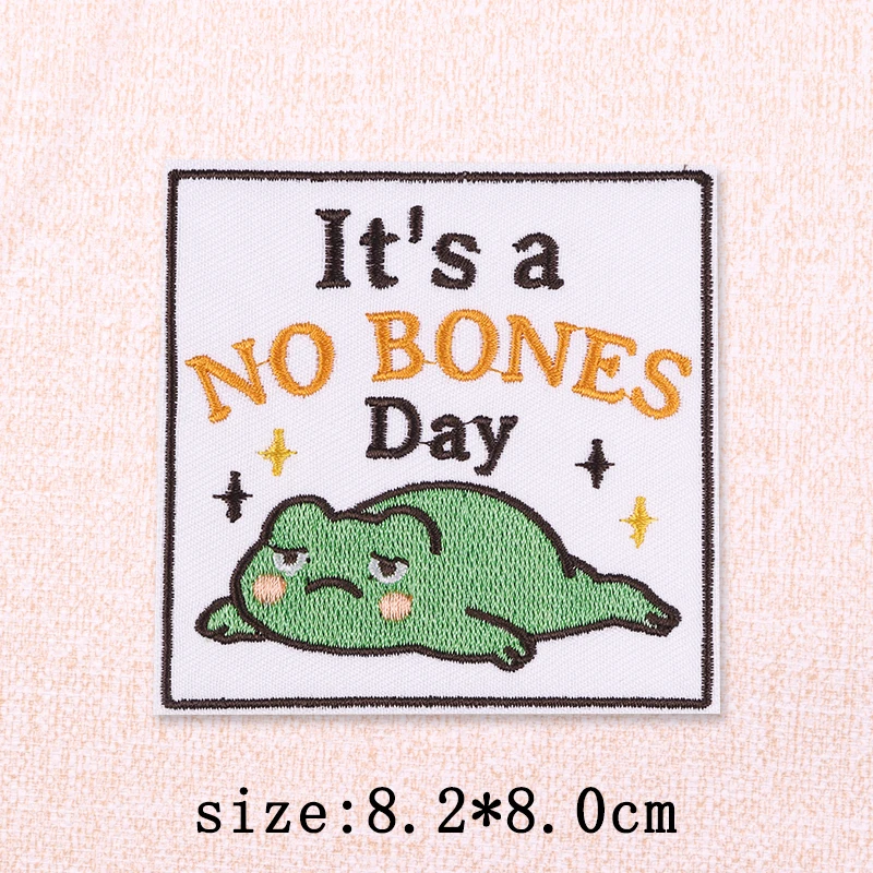 Parche de animales divertido, parches bordados para planchar para ropa, parches termoadhesivos, parche de letras de flores para decoración de apliques de ropa - imagen 4