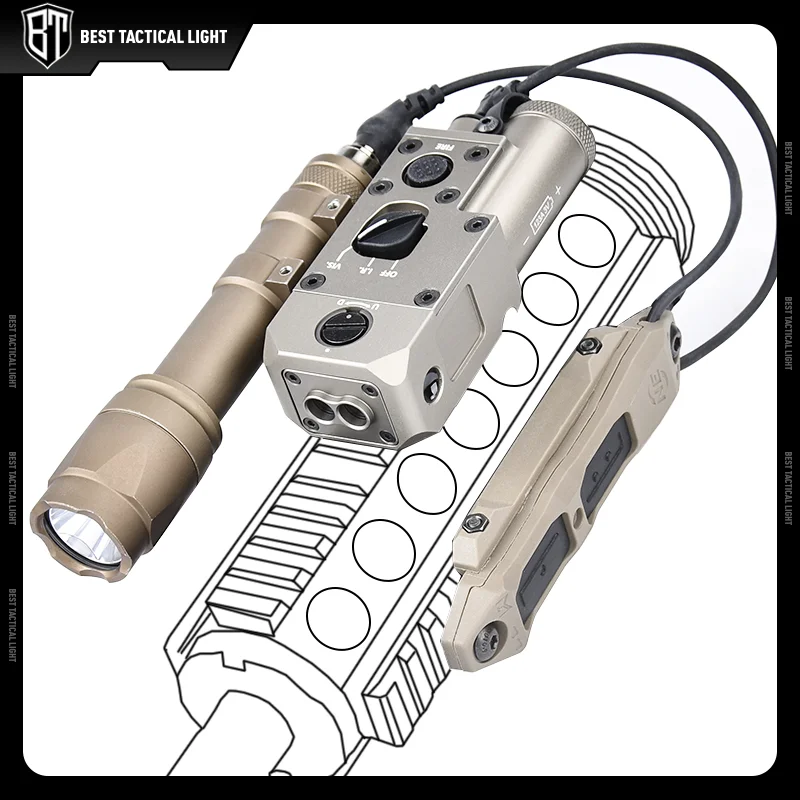 WADSN-mira de punto CQBL SF Surefir M600C/M300A, linterna de 400/600 lúmenes, accesorios para armas de caza, explorador y Airsoft - imagen 5