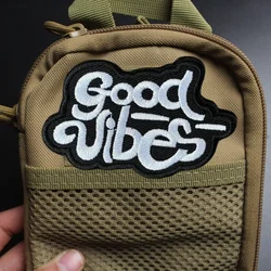 Parche Táctico Bordado de Buena Calidad, Insignia de Moral, Parche Militar con Velcro, Adhesivo para Ropa y Mochilas