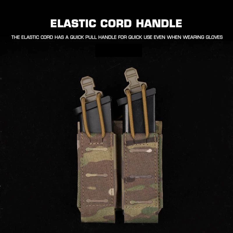 Bolsa Assaulter doble para pistola Mag 2,0, bolsa táctica individual para revistas de 9m, funda Molle para caza y exteriores, funda para linterna - imagen 5