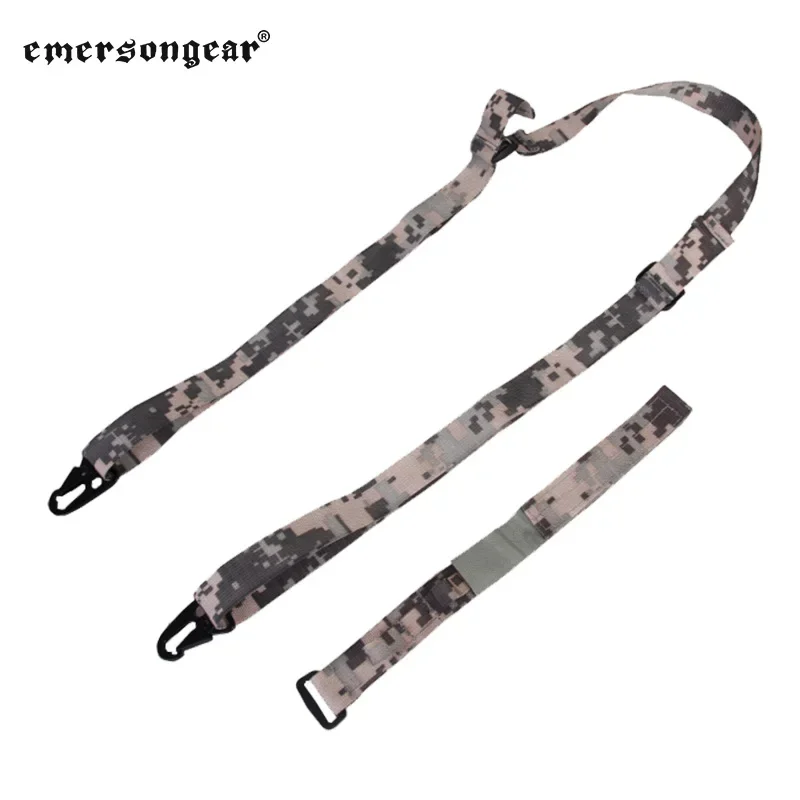 Emersongear táctico P9O especial doble pistola Sling dos puntos Rifle correa de hombro conectar cinturones caza senderismo tiro Nylon BK - imagen 3