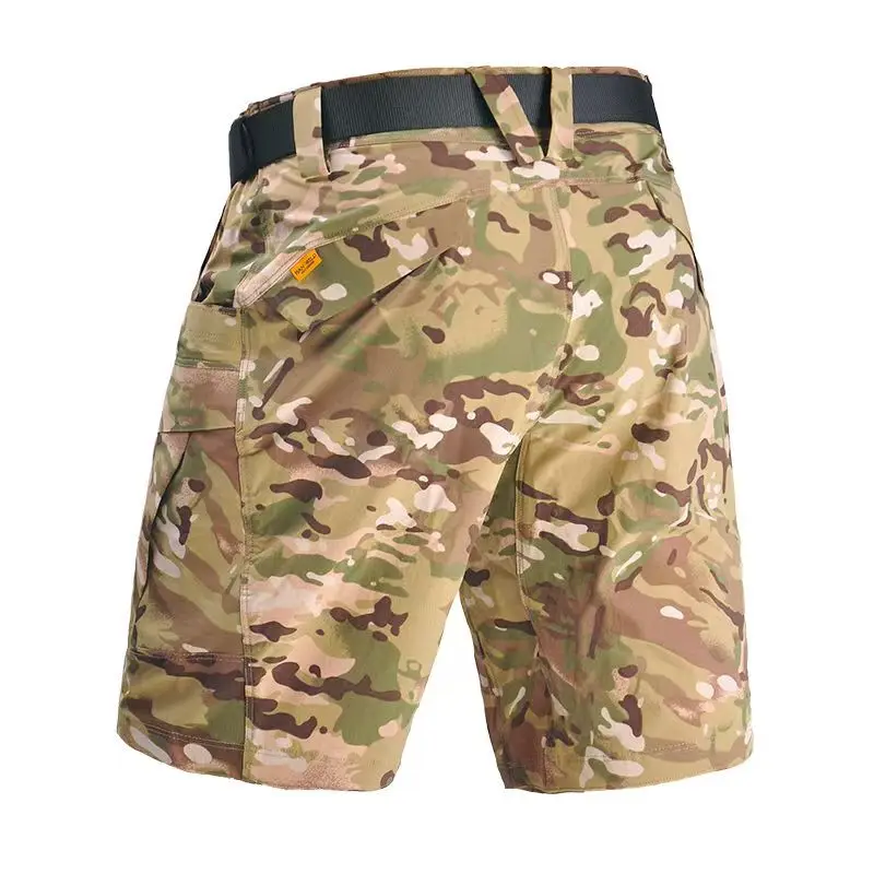 Pantalones cortos informales de verano para hombre, pantalones tácticos Softair, pantalones cortos Cargo impermeables, pantalones cortos deportivos de secado rápido para correr, senderismo, ropa de calle corta - imagen 5