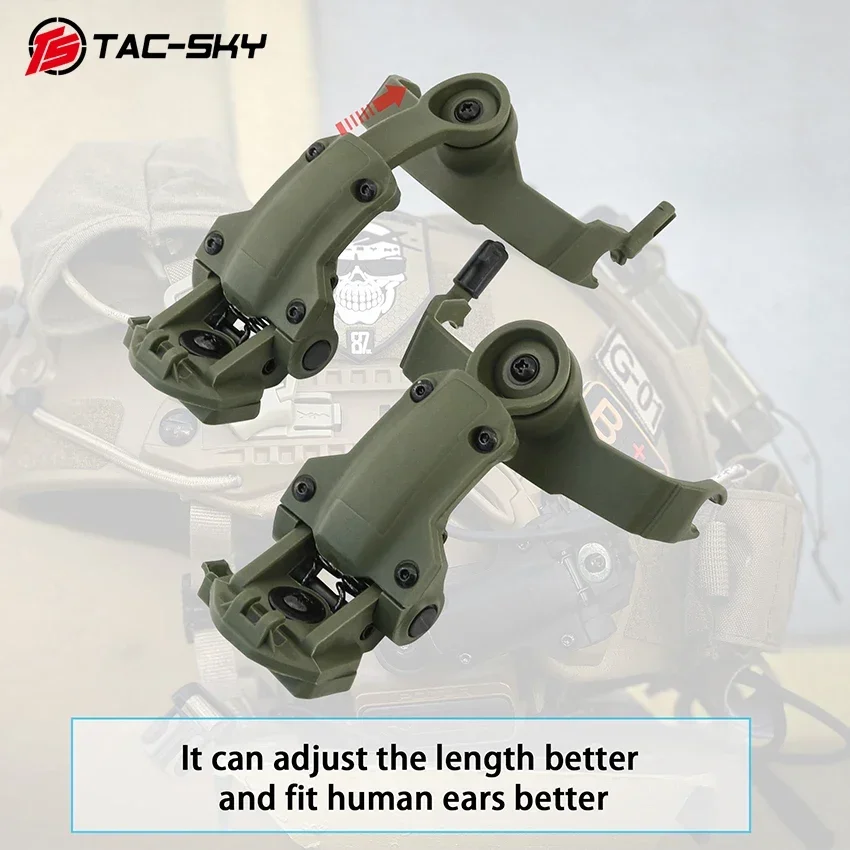 TS TAC-SKY ARC-OPS-CORE Rail Nuevo adaptador de montaje, compatible con Headse táctico COMTA II III - imagen 4