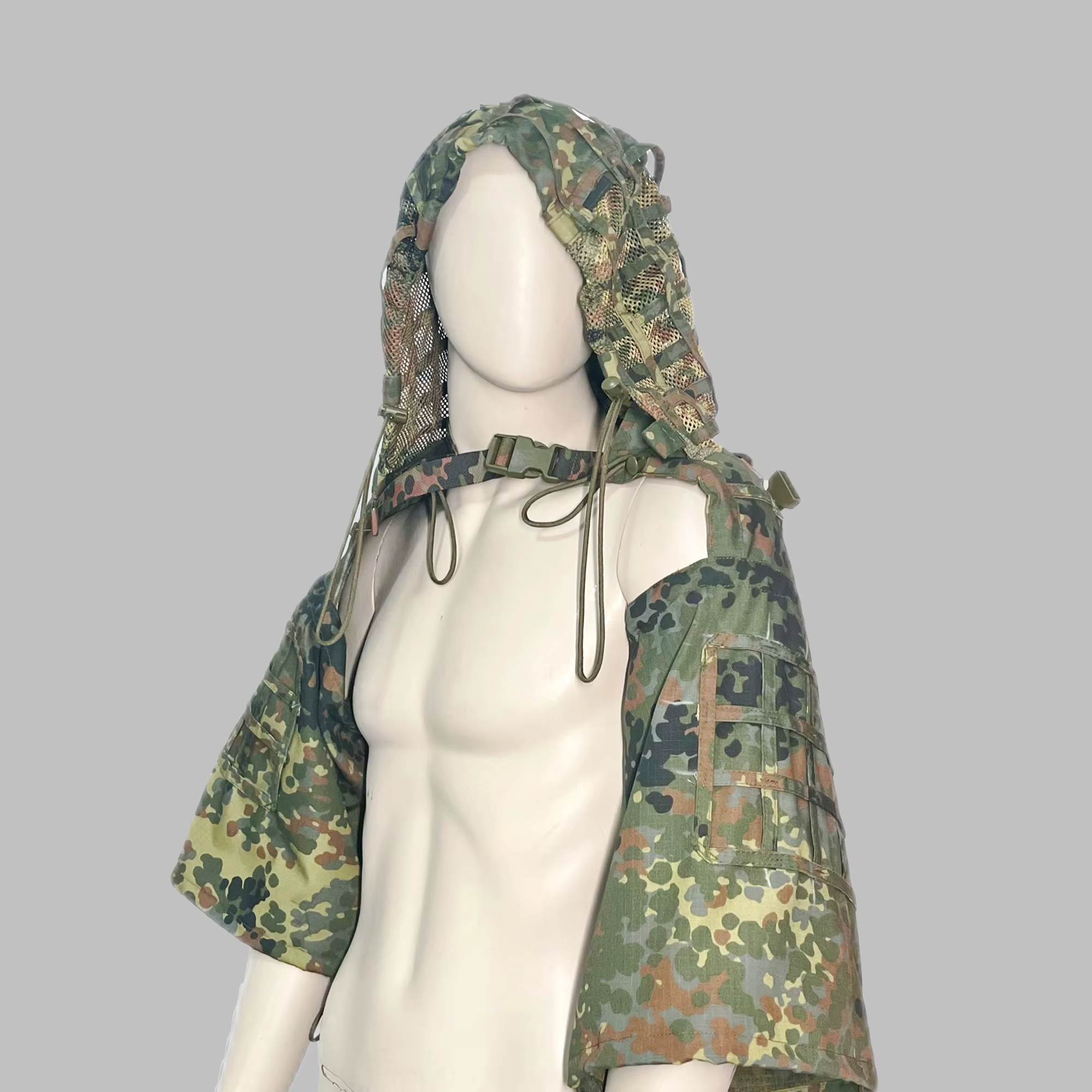 Traje Ghillie camuflaje nieve blanco EMR MCAP personalizado invierno - imagen 5
