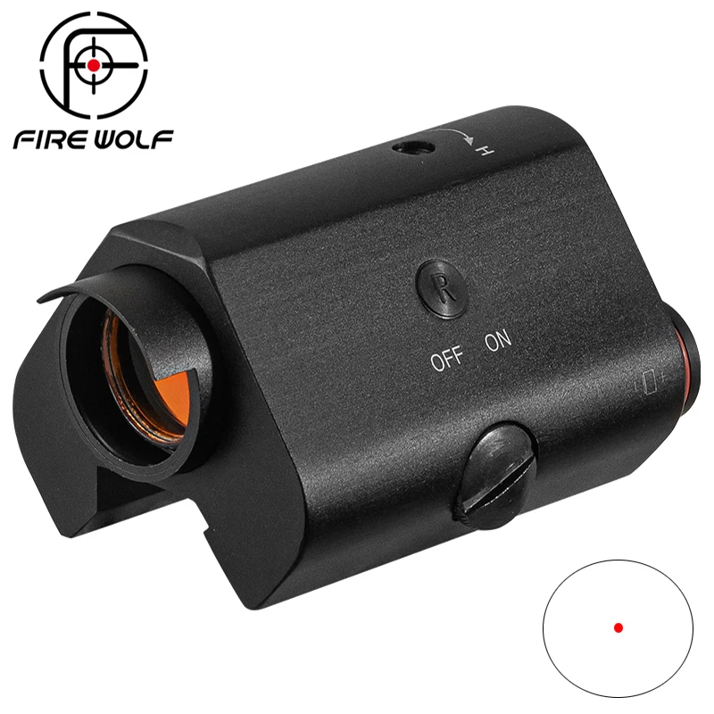 FIRE WOLF G36 Red Dot Sight Scope Soporte de riel holográfico de 20 mm para óptica de caza táctica