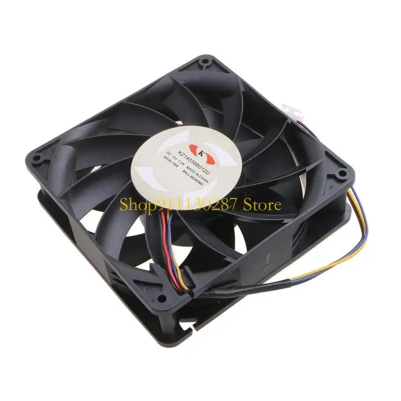 J1HC KZ14038B012U Ventilador enfriamiento 4PIN para WhatsMiner 12V 7.2A 14 para M20S M21S Enfriador