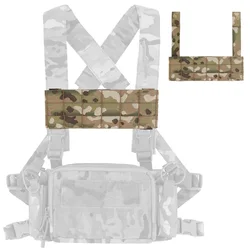 D3CRM Mk4 Panel frontal Puente EUD, puente de dispositivo de usuario de extremo táctico, soporte para teléfono móvil Panel frontal MOLLE para chaleco, equipo de pecho