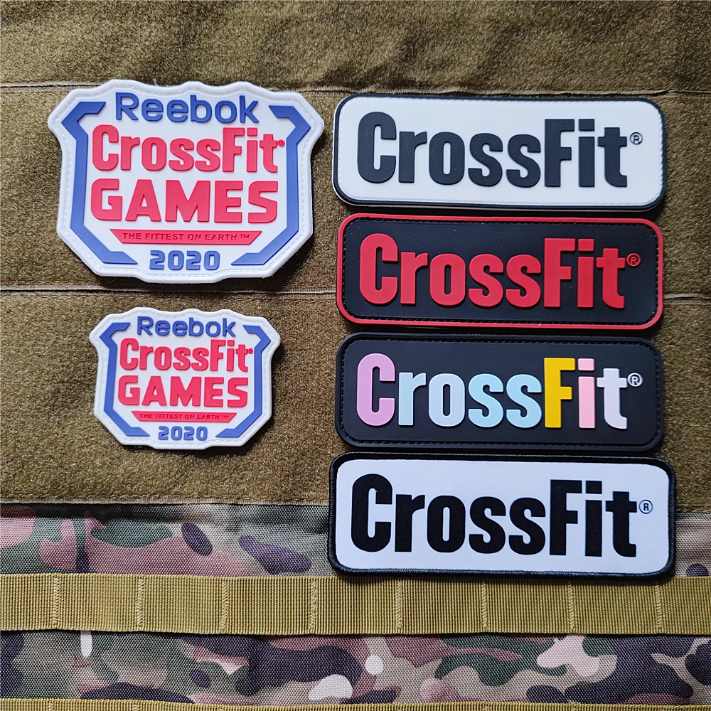 CrossFit GAMES 2020 etiquetas de nombres de PVC parche insignia táctica apliques de goma para decoración de ropa y mochila