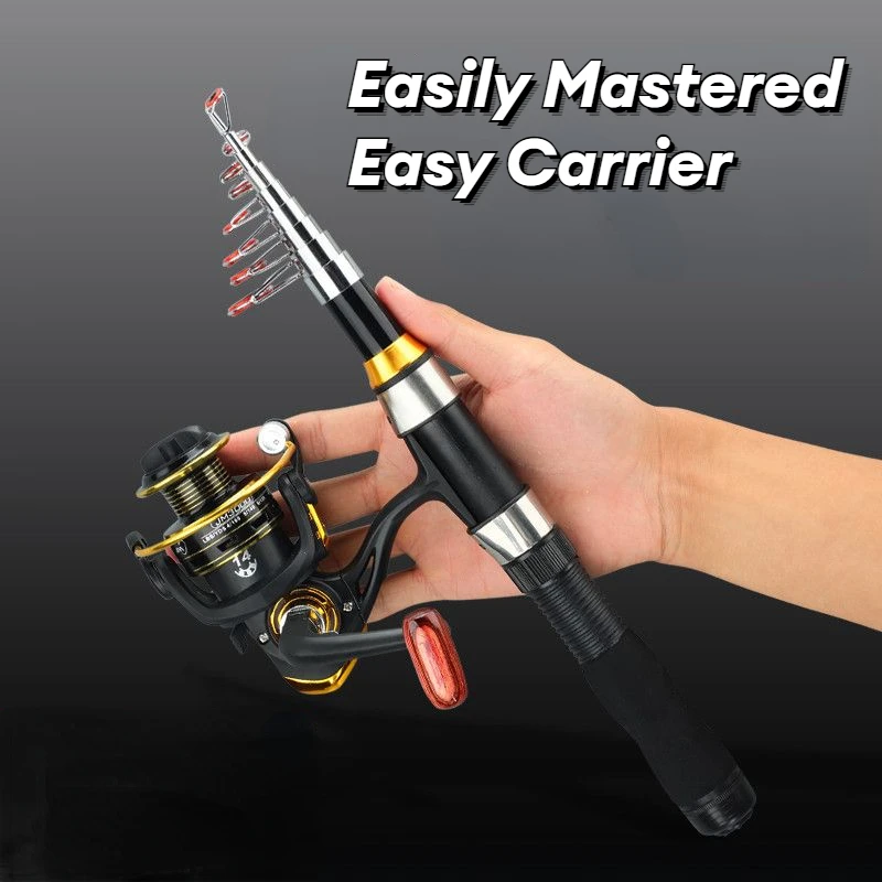 Mini poste de lanzamiento de caña de mar, caña de pescar súper dura de largo alcance - imagen 4