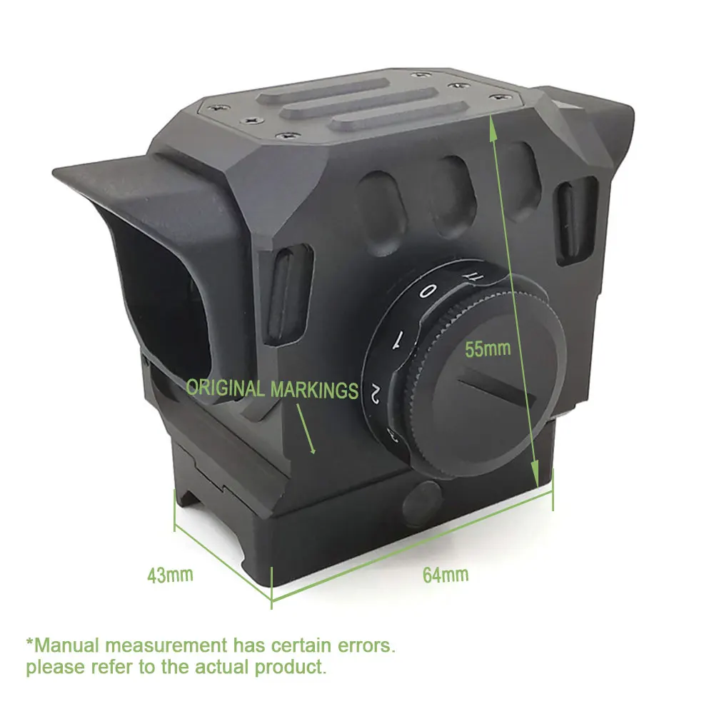 Mira de caza SOTAC GEAR DI EG1, mira de punto rojo, reflejo holográfico, mira óptica compatible con riel de 20mm - imagen 3