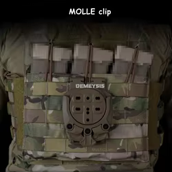Adaptador de funda táctica, adaptador de funda de montaje de Base de 360 grados, funda táctica de caza Airsoft, accesorios de cinturón de plataforma MOLLE
