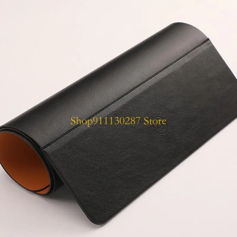 Tapetes escritorio tipo cuero gran tamaño J1HC con estación carga 15 W incorporada para perfecta integración