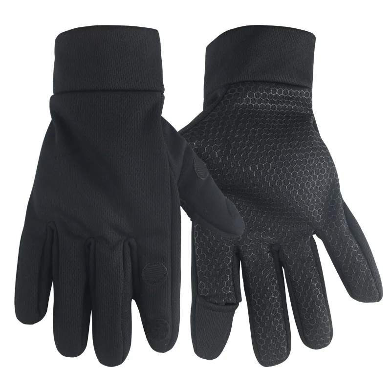 Guantes antideslizantes de terciopelo grueso para entrenamiento al aire libre, otoño e invierno - imagen 3