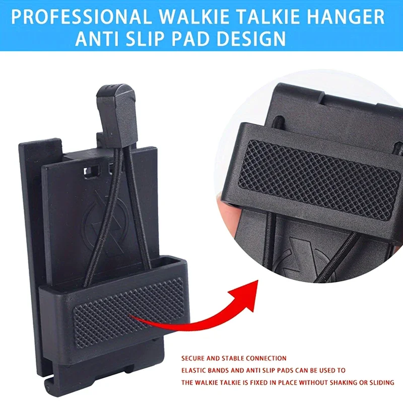 Soporte táctico para Radio, bolsa Universal para intercomunicador, Clip para cintura, soporte de hebilla, Clip de intercomunicación de liberación rápida, bolsa Molle - imagen 2