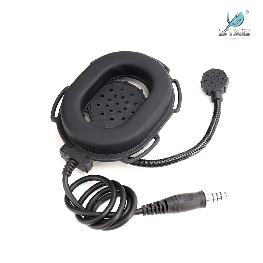 ZTAC-auriculares tácticos militares ZBowman III, audífonos Unilateral Softai Airsoft Baofeng, accesorios U94 PTT para caza y Tiro - imagen 2