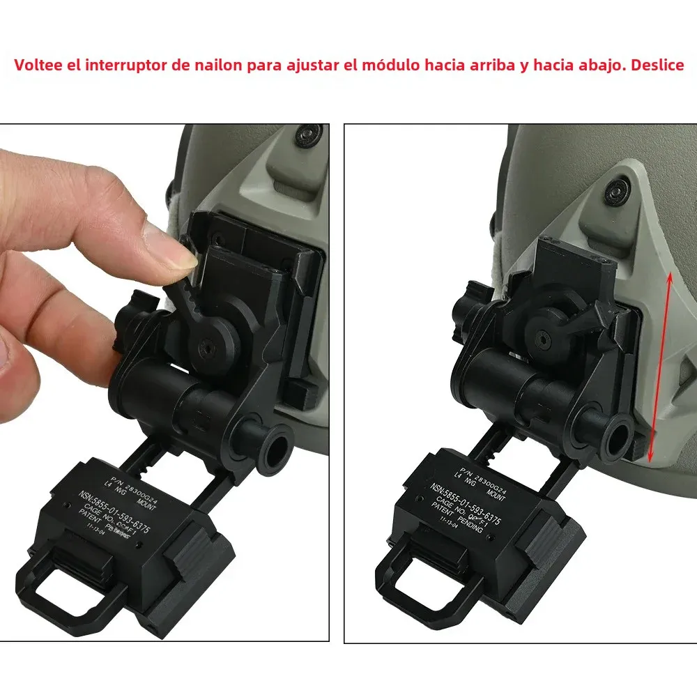 Nuevos accesorios para casco en Metal CNC L4G24 Nvg montaje de aluminio apto para Ops Core Shroud Fast Wendy casco Mich Mount - imagen 5