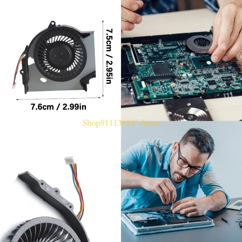 Ventilador enfriamiento J1HC CPU Reemplazo reemplazo reemplazo Radiador ventilador enfriamiento para E431 E531