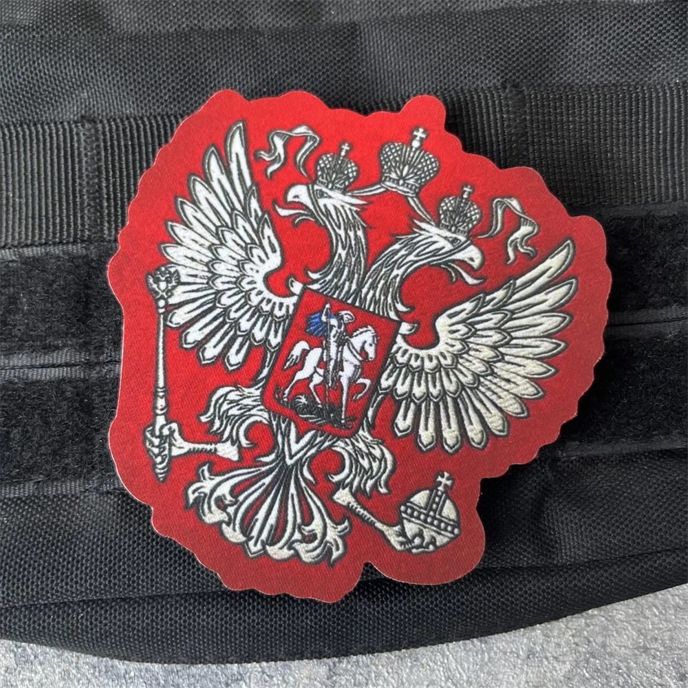 Chevron Jacquard Zedo con el emblema de Rusia moral parche táctico impreso parches de gancho y bucle ropa mochila pegatina - imagen 5