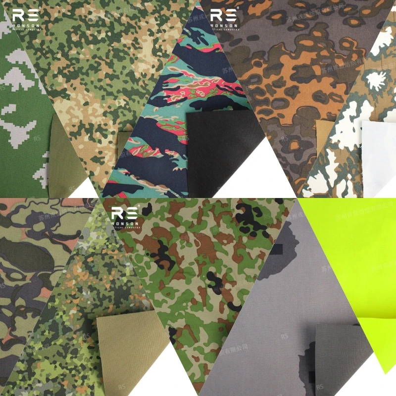 Tela de Camuflaje de Doble Capa, Tejido Resistente de Nailon 500D Compuesto, Corte Láser 1000D, Tela MOLLE Anti-Infrarrojos