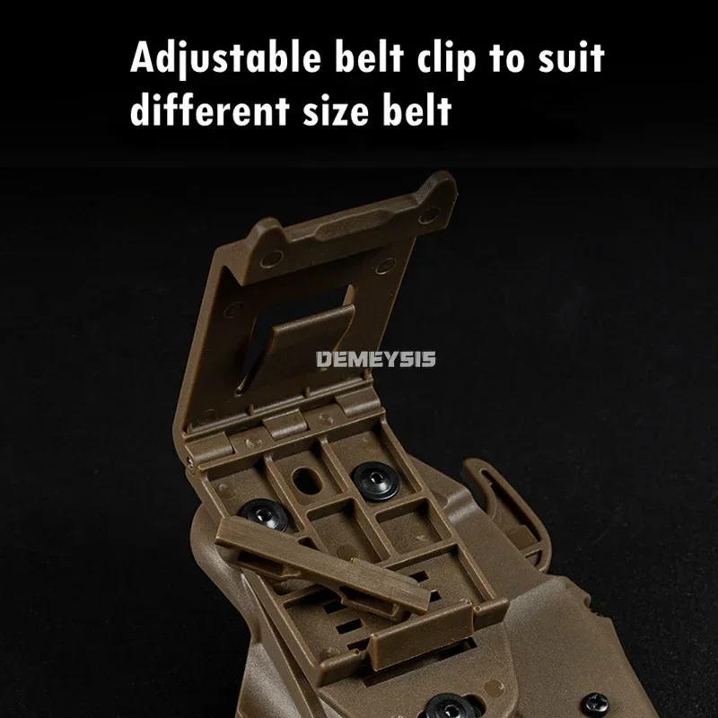 Funda para pistola de caza al aire libre, mano derecha, combate táctico, pistolas de tiro, funda de cintura para GLOCK 19 23 29 32 38 H & K P30 9mm - imagen 5