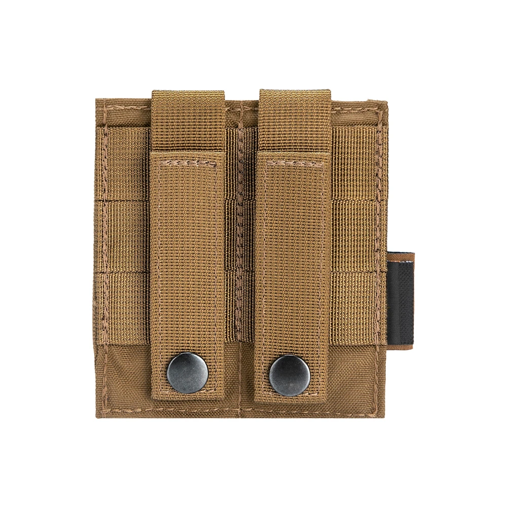 Bolsa táctica para cargador de 9MM, bolsa doble para linterna Molle, funda para caza, accesorio para bolsa Mag al aire libre - imagen 3