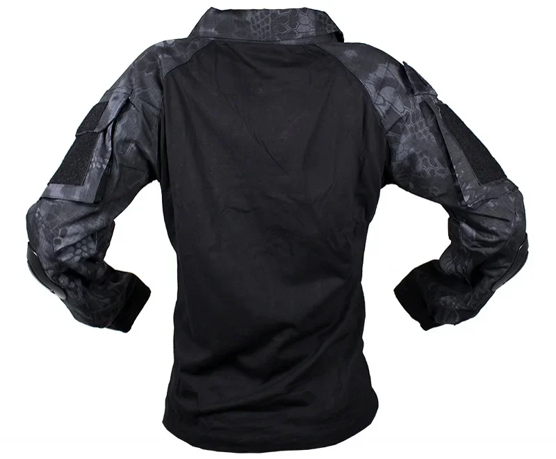 Camisa táctica Gen2 para hombre, ropa de caza Airsoft Paintball, camiseta de manga larga para senderismo, camisetas de combate BDU con coderas y Typhon - imagen 2