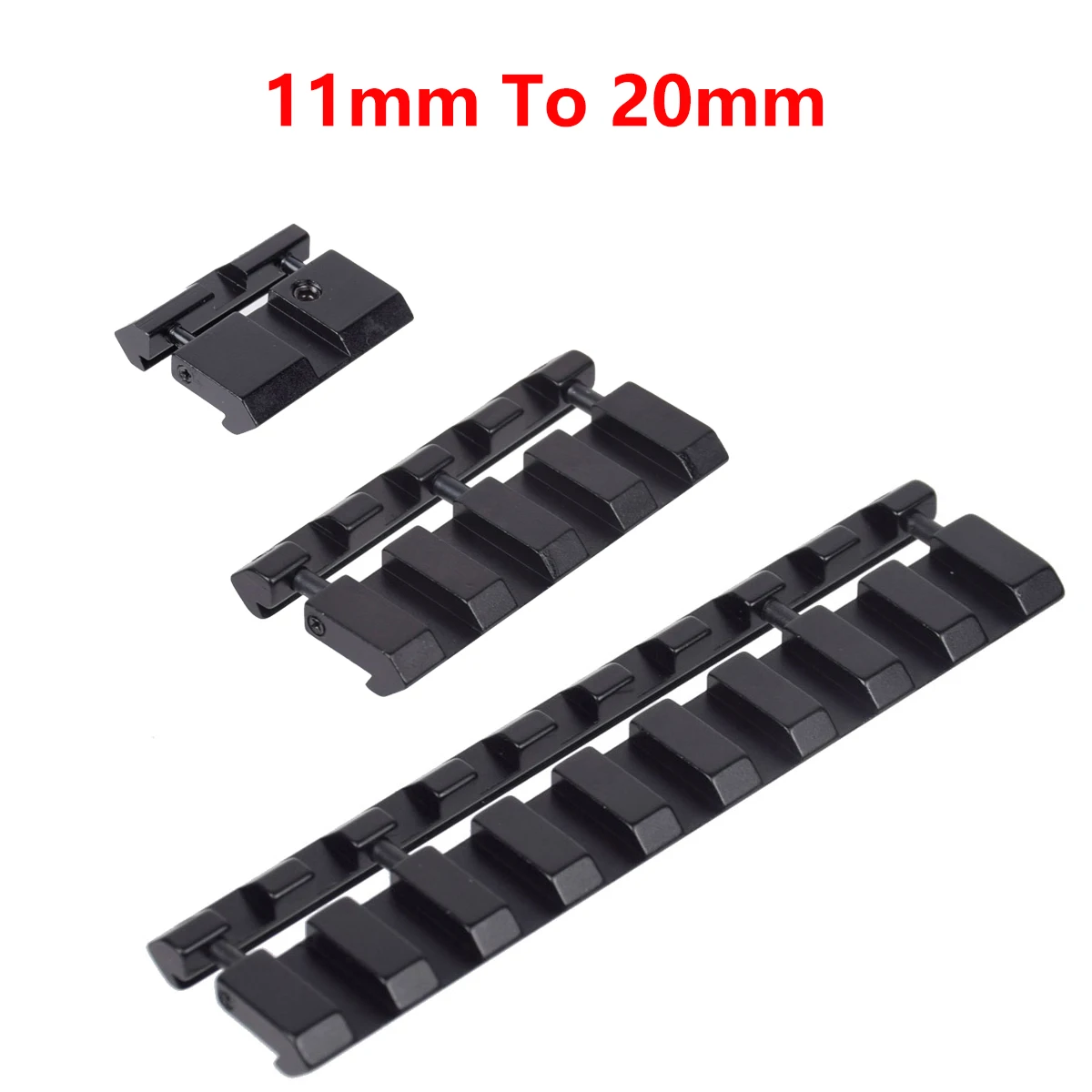 Base de montaje de adaptador de alcance táctico para rieles Picatinny de cola de milano de 11 mm a 20 mm