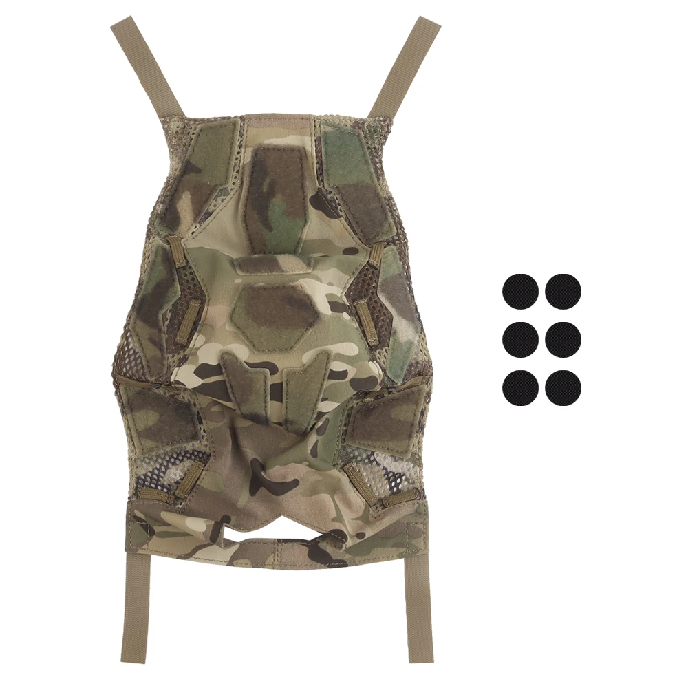 FAST SF-funda para casco de corte súper alto, parche mágico transpirable, montaje para caza al aire libre, tiro, Airsoft, equipo protector - imagen 5