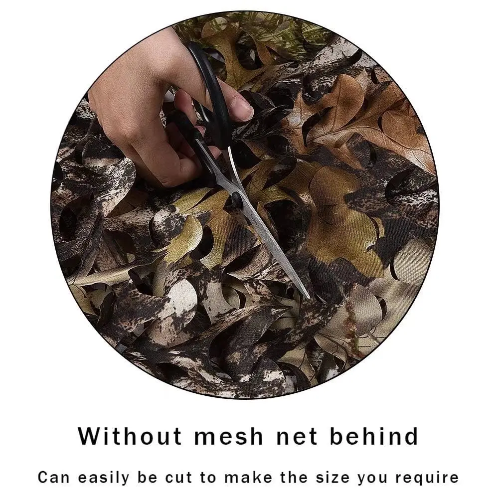 LOOGU Red de camuflaje de hoja de árbol, rollo a granel, militar, caza, jardín, decoración al aire libre, accesorios de malla de camuflaje, toldo de sombra - imagen 4