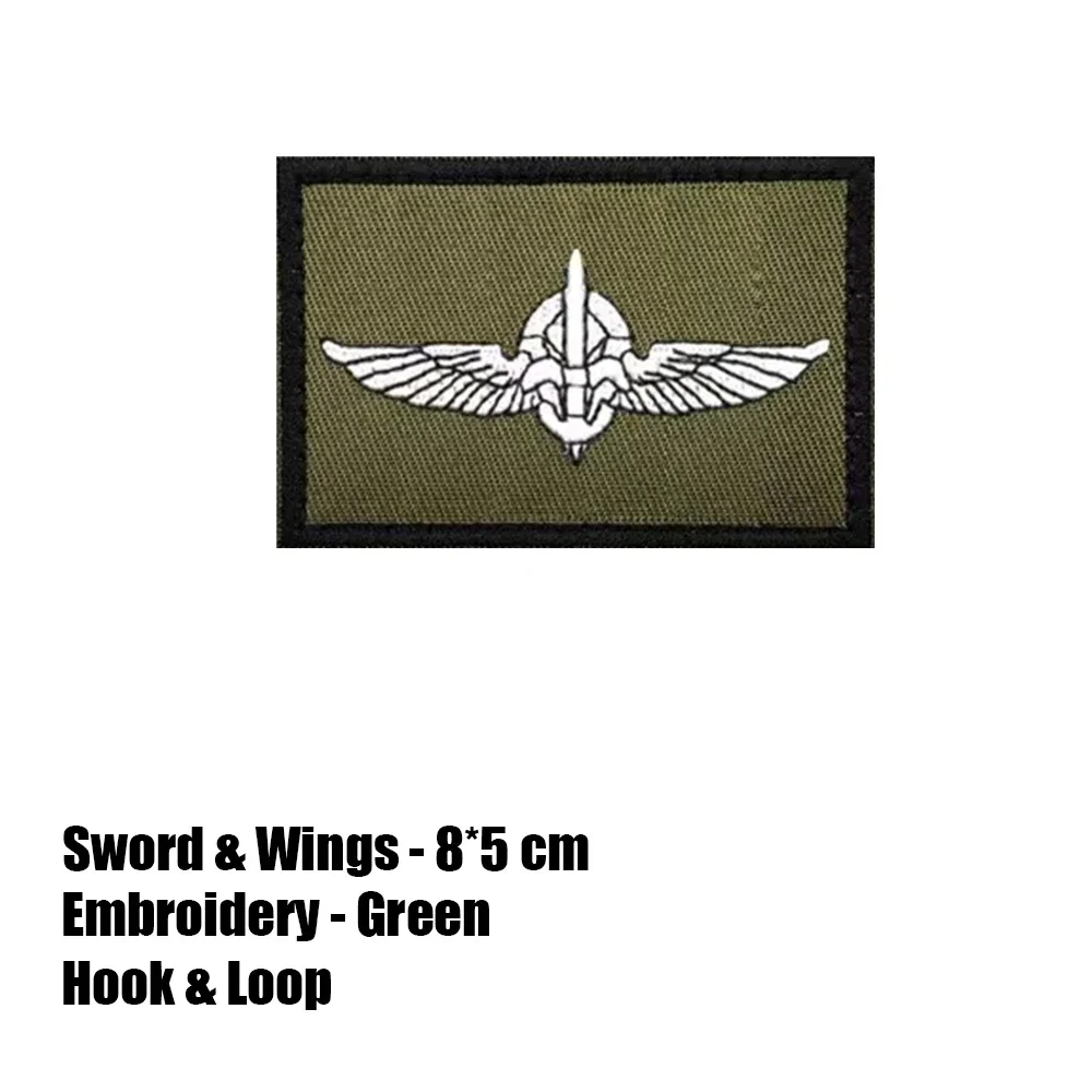 Insignia militar de la patrulla de lucha de los guerreros del Golán, parches tácticos, brazalete, casco, mochila, pegatina, Parche de Klett - imagen 3