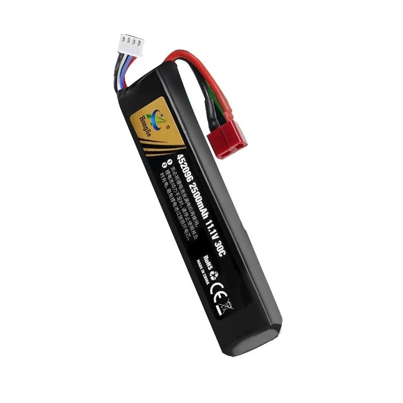 Batería Lipo de 11,1 V para pistola de agua Airsoft 11,1 V 3S 2500 mAh 30C 452096 Batería para Airsoft BB pistola de aire juguetes eléctricos piezas de pistolas - imagen 4