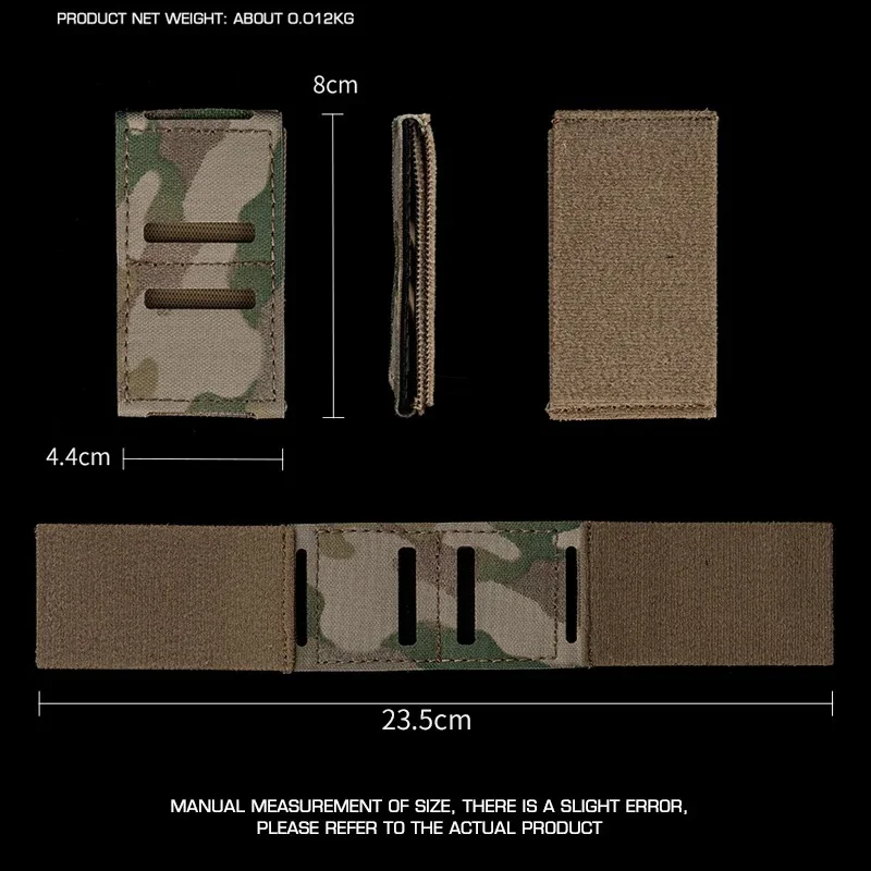 Panel de faja de una sola fila, bolsa Molle, bolsa para revistas, sistema de inserción de cuchillos, adaptador Molle de cinturón, paneles Molle extraíbles - imagen 2