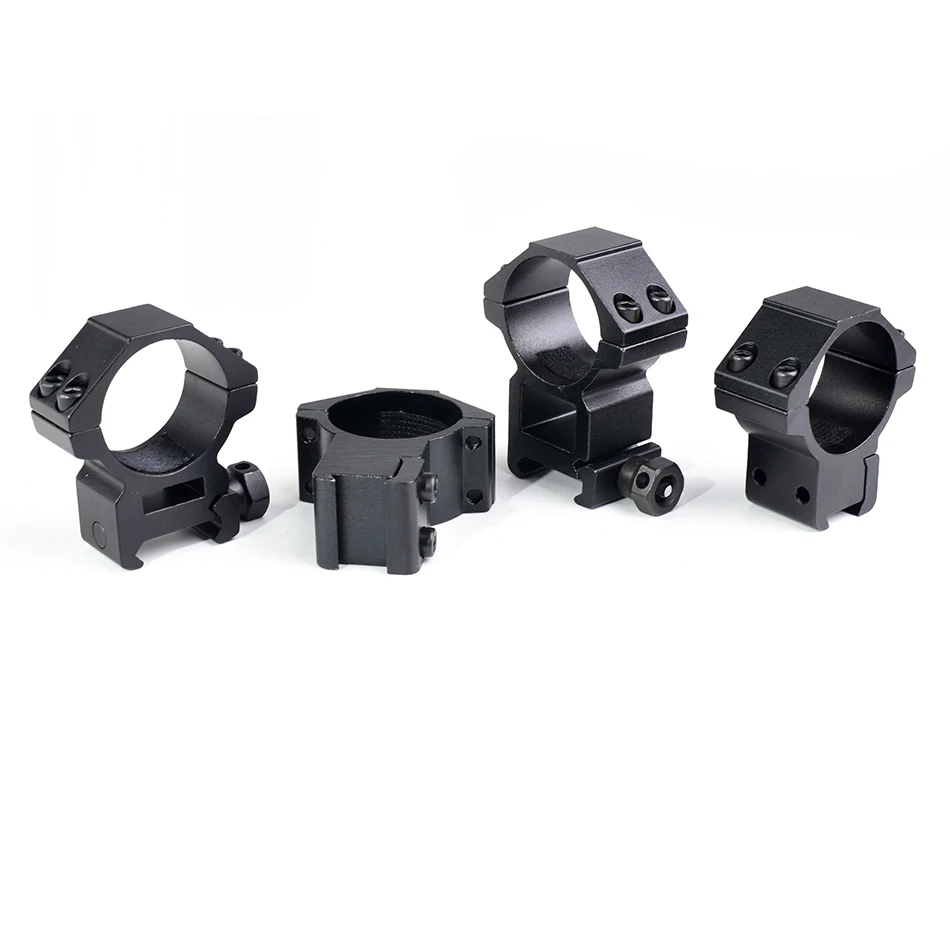 Anillo de montaje para mira telescópica de Rifle, 2 uds., para alcance de tubo de 25,4mm de diámetro, 11mm/20mm, riel Picatinny de cola de milano, soporte para linterna táctica de caza - imagen 2