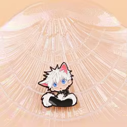 Pin metálico esmaltado gato – Broche para mochila, chaqueta o sombrero