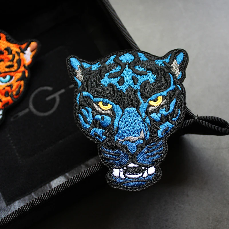 Accesorios para bolsos Premium para exteriores, insignias, brazaletes de Jaguar, Jaguar lleno de espíritu, bordado, mochila DIY, parches de gancho y bucle - imagen 4