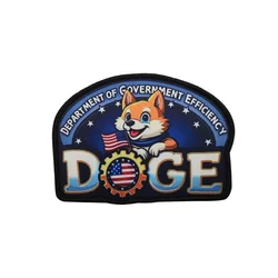 ELON DOGE MUSK Velcros parche de moral táctico insignia bordada pegatina gancho bucle sujetador para gorra Molle mochila Jeans