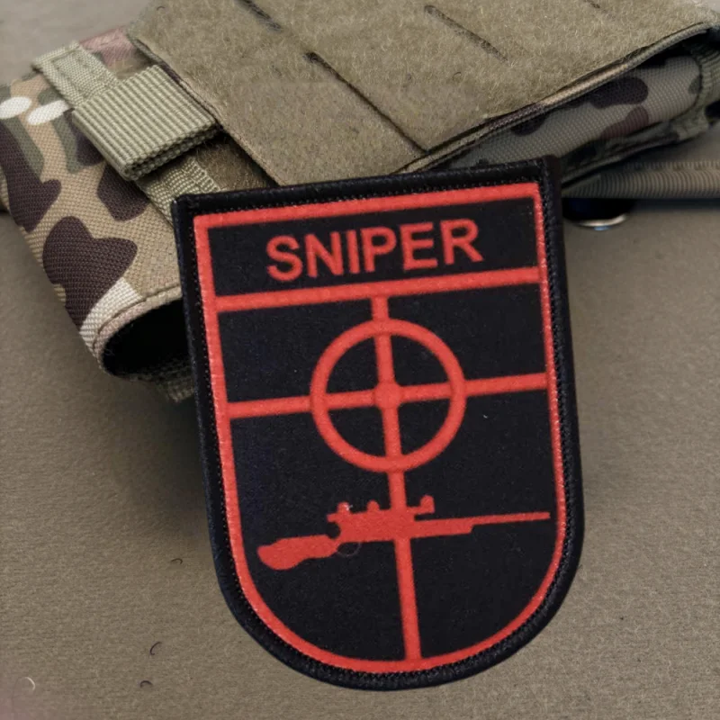 Parche táctico francotirador velcro – Insignia de moral para chaleco - imagen 4