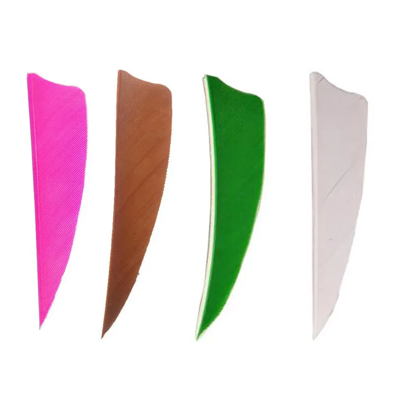 50 Uds paletas de flecha 2 pulgadas pluma de flecha de pavo flecha de ala derecha DIY tiro con arco Fletching arco recurvo caza tiro objetivo Acc - imagen 4