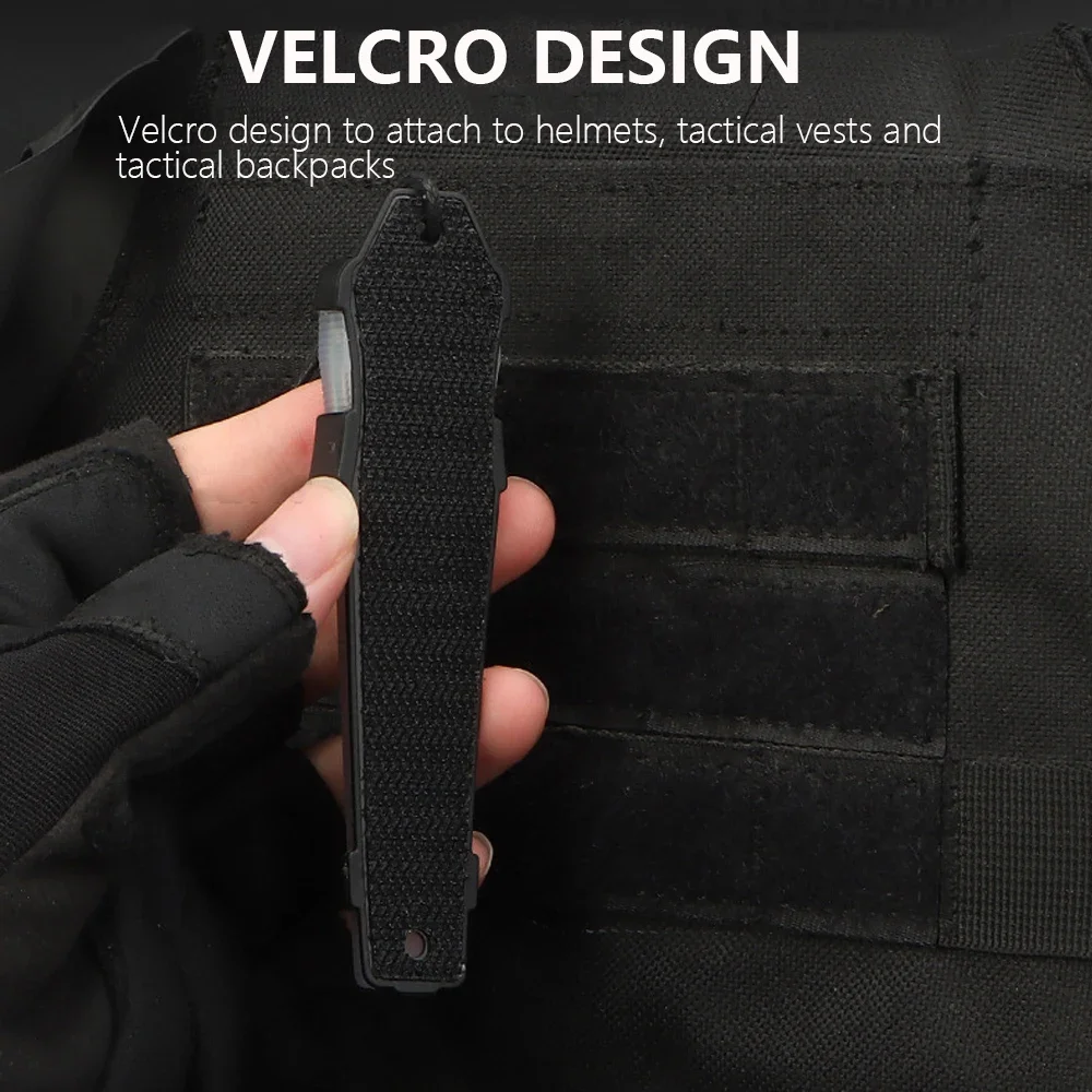 Luz de señal para casco táctico, lámparas de reconocimiento al aire libre conmutadas en 7 colores, chaleco militar, luces de seguridad deportivas para bicicleta Airslft GEN 3 - imagen 4