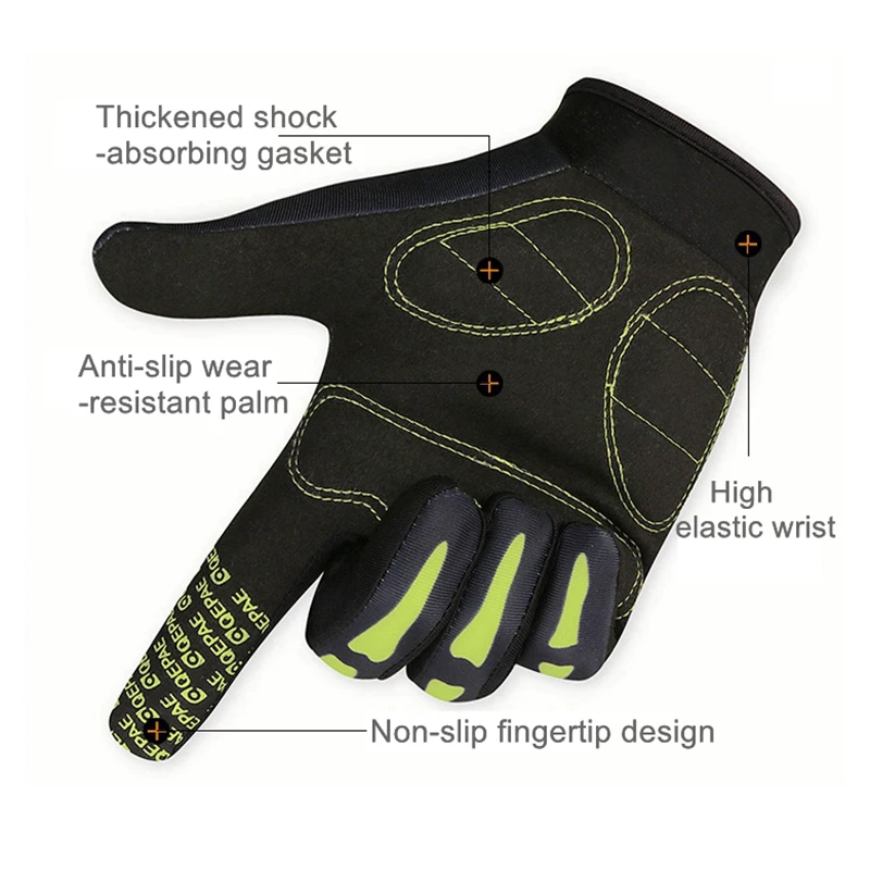 Guantes de dedo completo para ciclismo, manoplas tácticas para bicicleta, para deportes al aire libre, Scooter, montar en motocicleta, resistentes al viento, impermeables - imagen 4