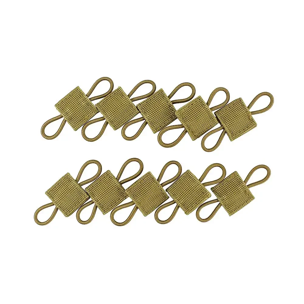 10 Uds PTT retenedor táctico elástico Molle hebilla vinculante retenedor correa fija para antena palo tubo cuerda elástica correas hebilla - imagen 3