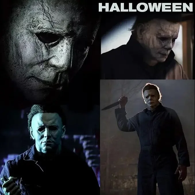 Máscara de Halloween Michael Myers Killer Mask Horror Cosplay látex Horror máscaras de miedo carnaval mascarada fiesta disfraz Prop - imagen 3