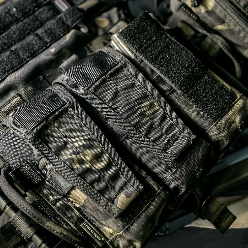 Emersongear-bolsa Triple con solapa para revistas, para chaleco AVS, combate, EMERSON, bolsa Modular abierta, desmontable, EM6365 - imagen 5