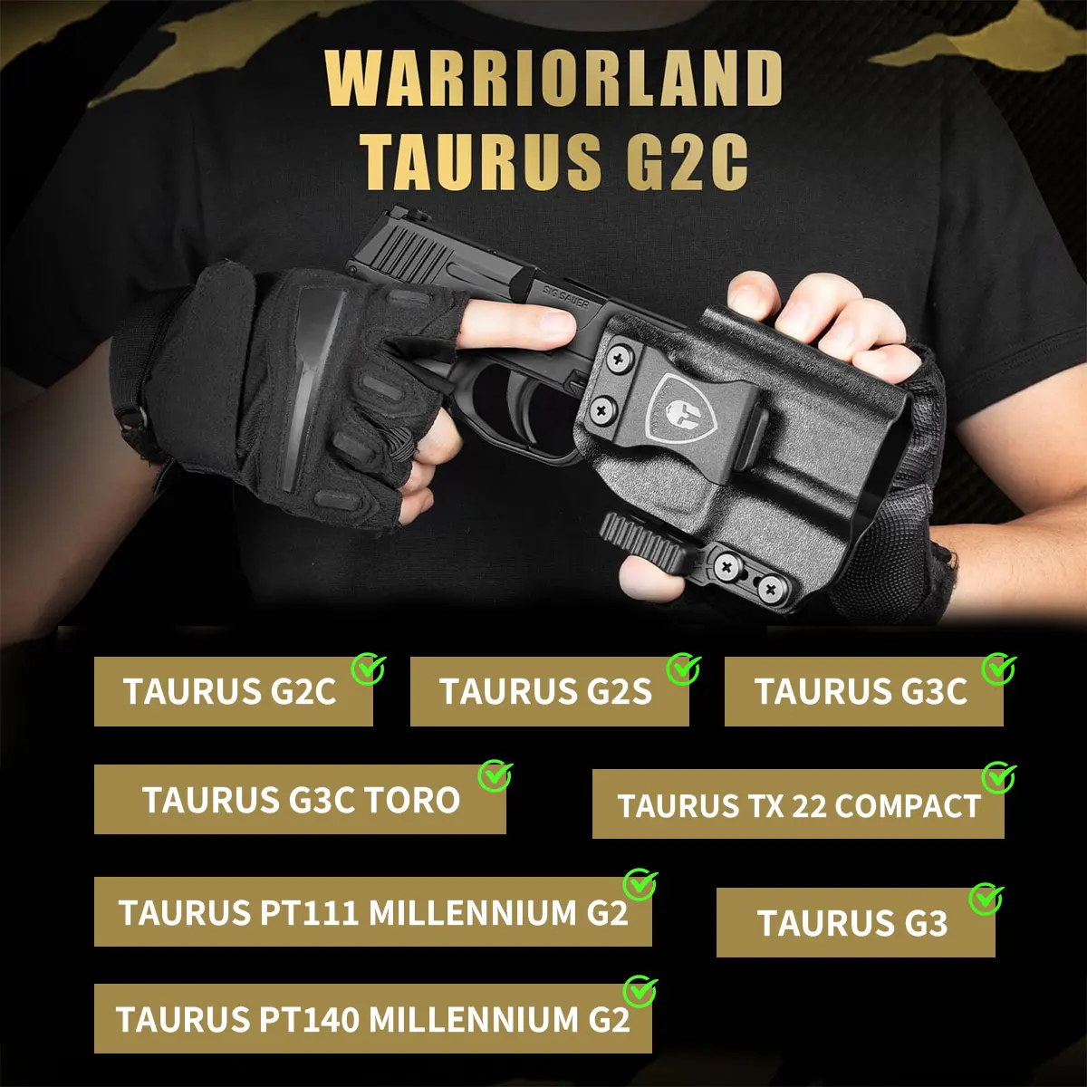 Sólo para Taurus G2C / G3C / Millennium PT111 G2 / PT140, funda IWB, sonido de clic, punto rojo, garra, funda Kydex, mano derecha - imagen 4