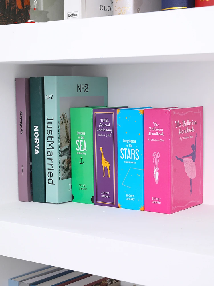 Caja fuerte de acero con bloqueo de contraseña, 118x115x55mm, alta calidad, Color seguro, vista de libro oculta, llave de inicio de desviación secreta - imagen 4